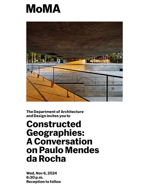 Guy Nordenson speaks at MoMA on the work of Paulo Mendes da Rocha