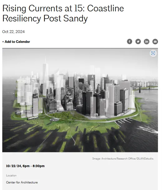 Rising Currents Conversation with the Center for Architecture
